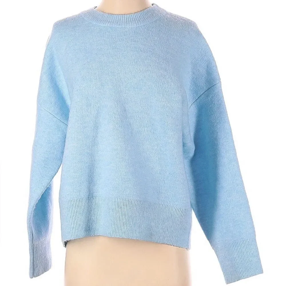 Michael Stars - PERFECT SPRING SWEATER in size Small, Lt Blue NWOT - Picture 1 of 9